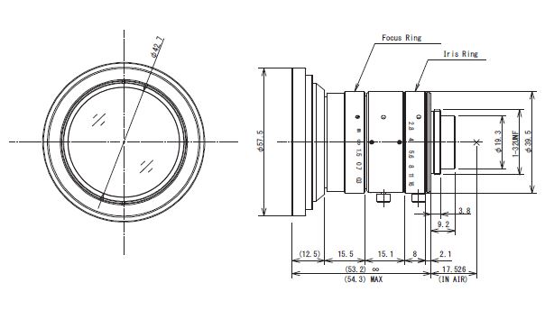 Unice V0828-MPY 12 Megapixel Lens